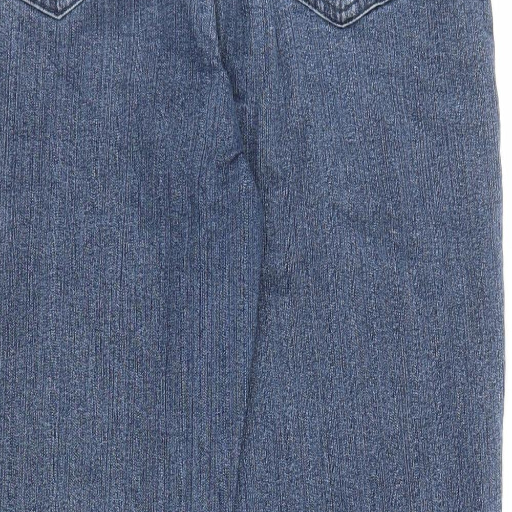 Angels Womens Blue Denim Capri Jeans Size 34 in L24 in