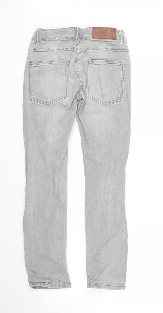 Hound Mens Grey Denim Straight Jeans Size S L26 in