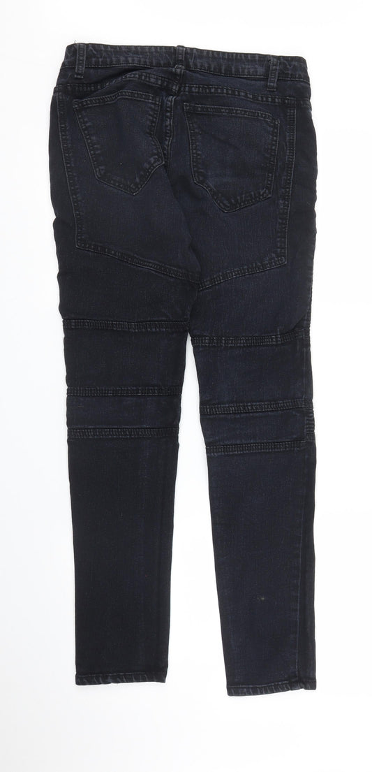 Preworn Womens Black Denim Skinny Jeans Size 30 in L29 in