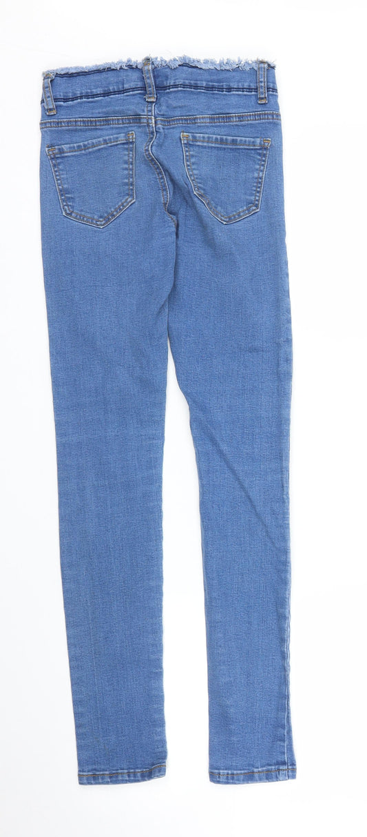 The Rockn Rev Womens Blue Denim Skinny Jeans Size 6 L27 in