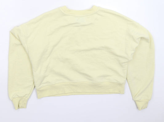 Pull&Bear Womens White Pullover Sweatshirt Size XS