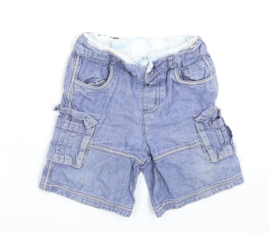 MINIMODE Baby Blue Denim Cropped Jeans Size 12-18 Months