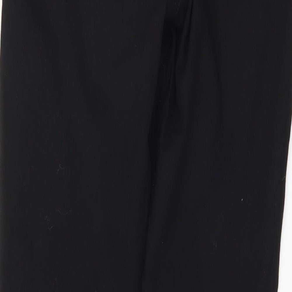 Brand and care label for Denim & Co. women’s black skinny jeans, size UK 10, 29.5-inch leg