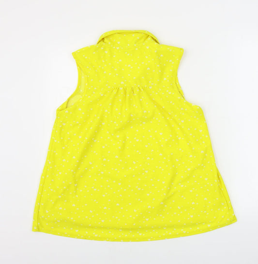 NEXT Womens Yellow Basic Blouse Size 14