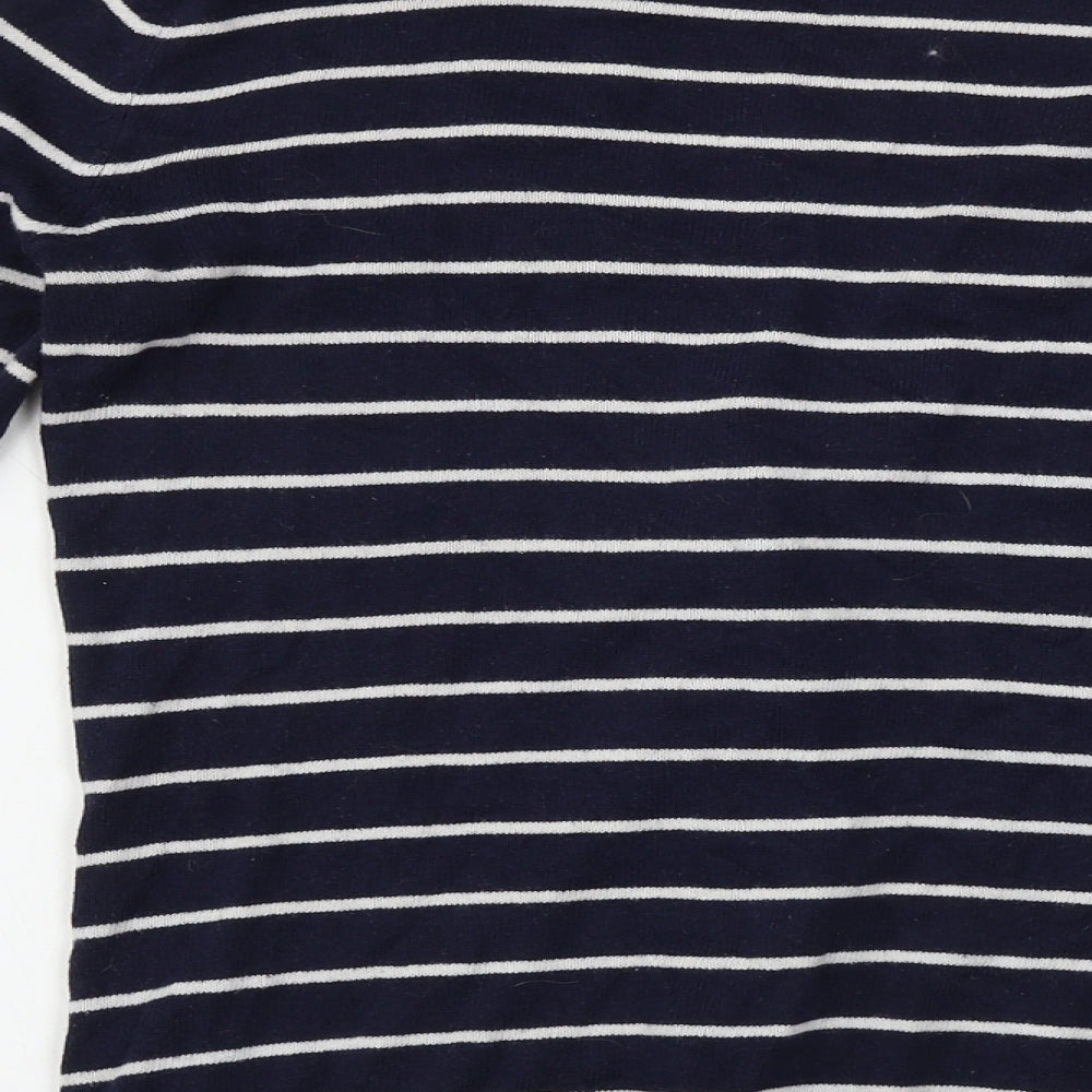 Atmosphere Womens Blue Striped Cardigan Jumper Size 8