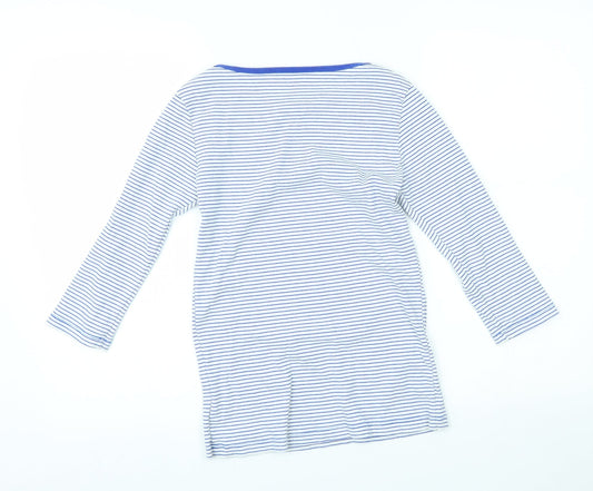 Gap Womens White Striped Basic Blouse Size S