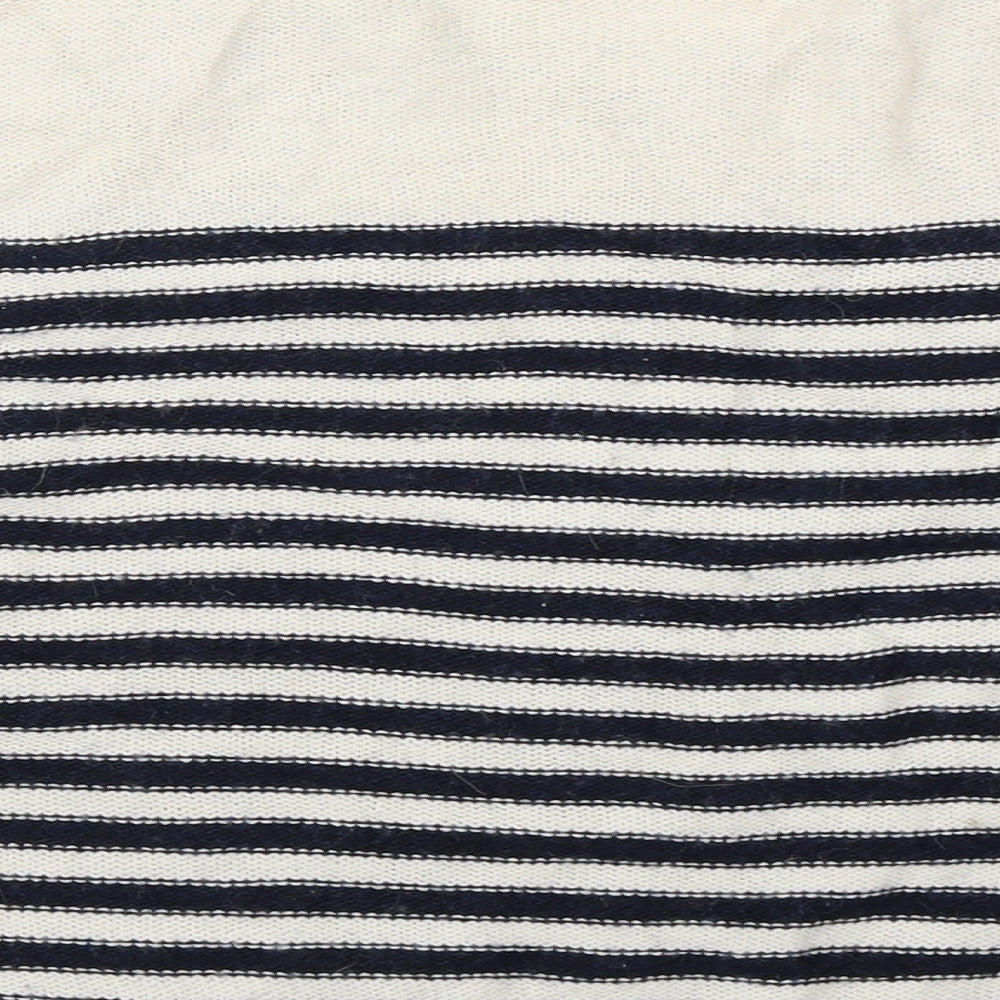 Topshop Womens Beige Striped Pullover Jumper Size 12