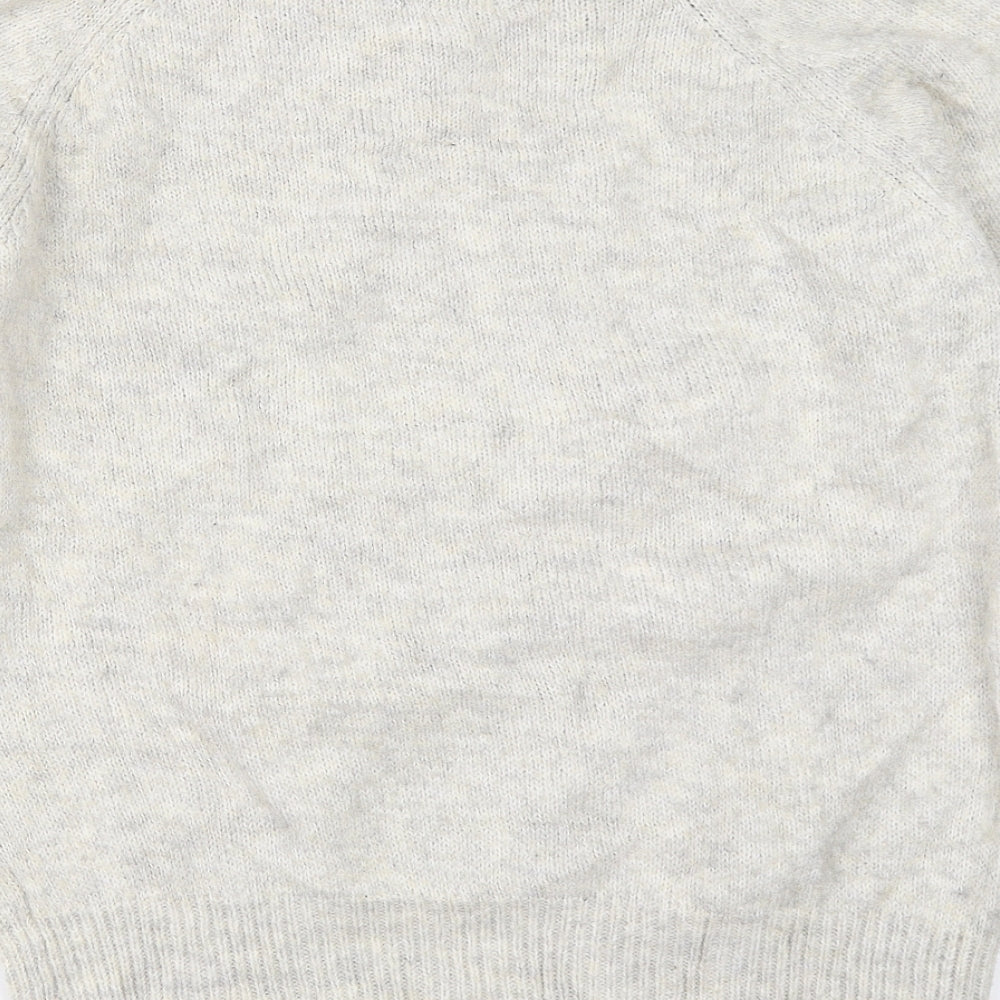 New Look Womens Grey Pullover Jumper Size S