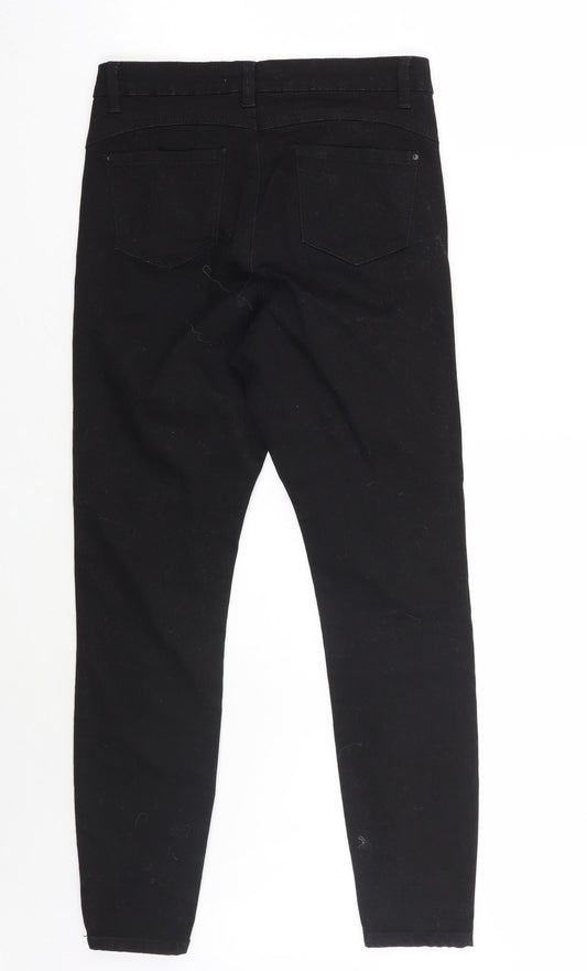 Denim & Co. Womens Black Skinny Jeans Size 12 L28 in