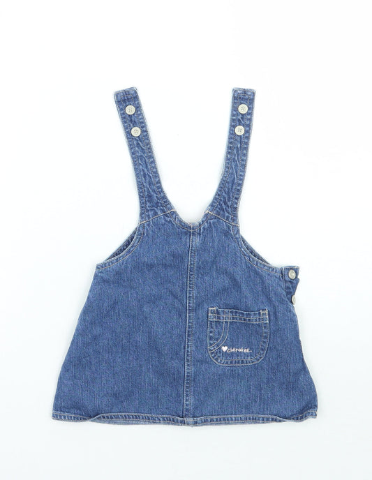Cherokee Boys Blue Dungaree One-Piece Size 0-3 Months