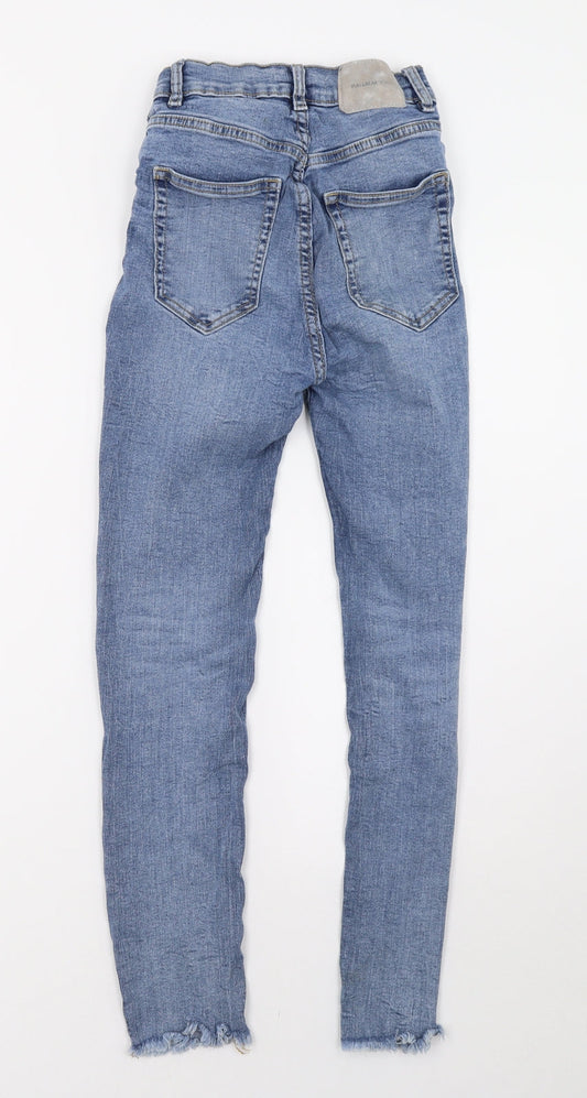 Pull&Bear Womens Blue Denim Skinny Jeans Size 4 L27 in