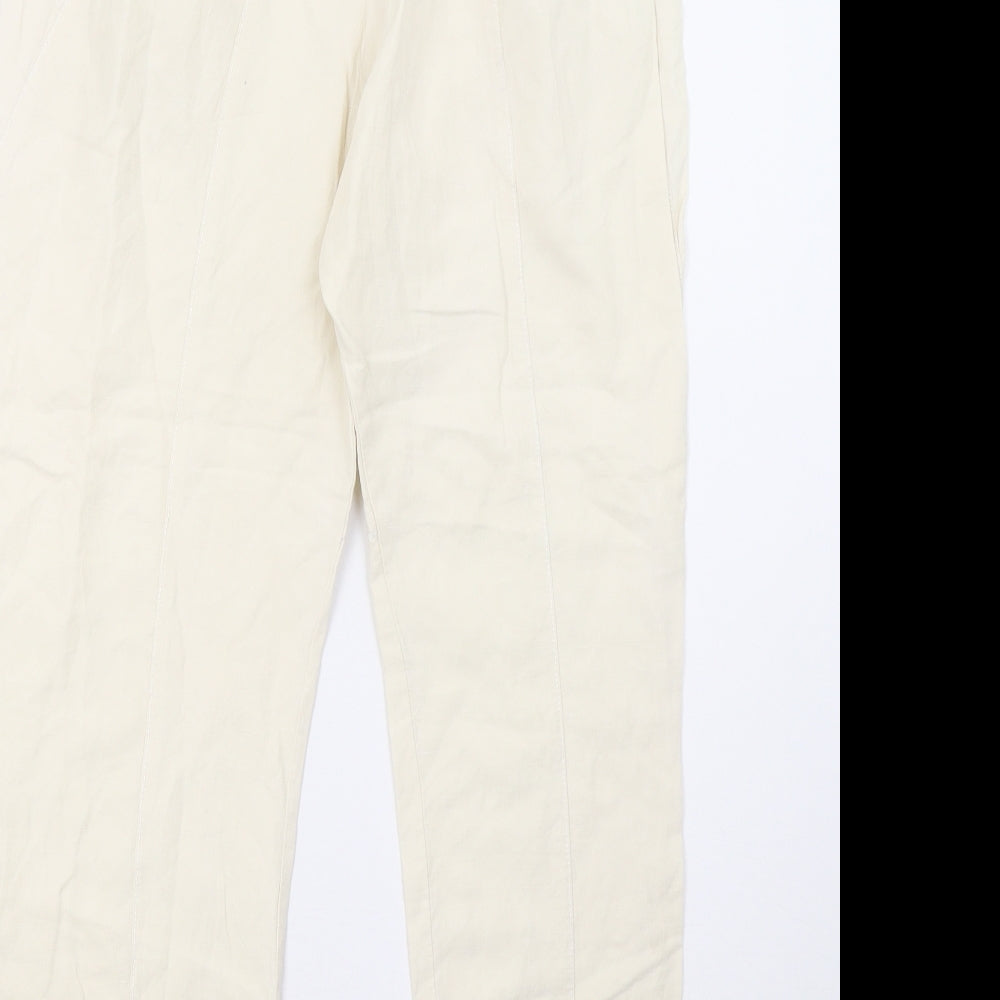 whiite Womens White Trousers Size 10 L26 in