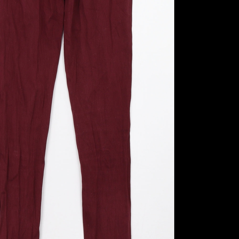 Only Womens Purple Denim Jegging Trousers Size 8 L29 in