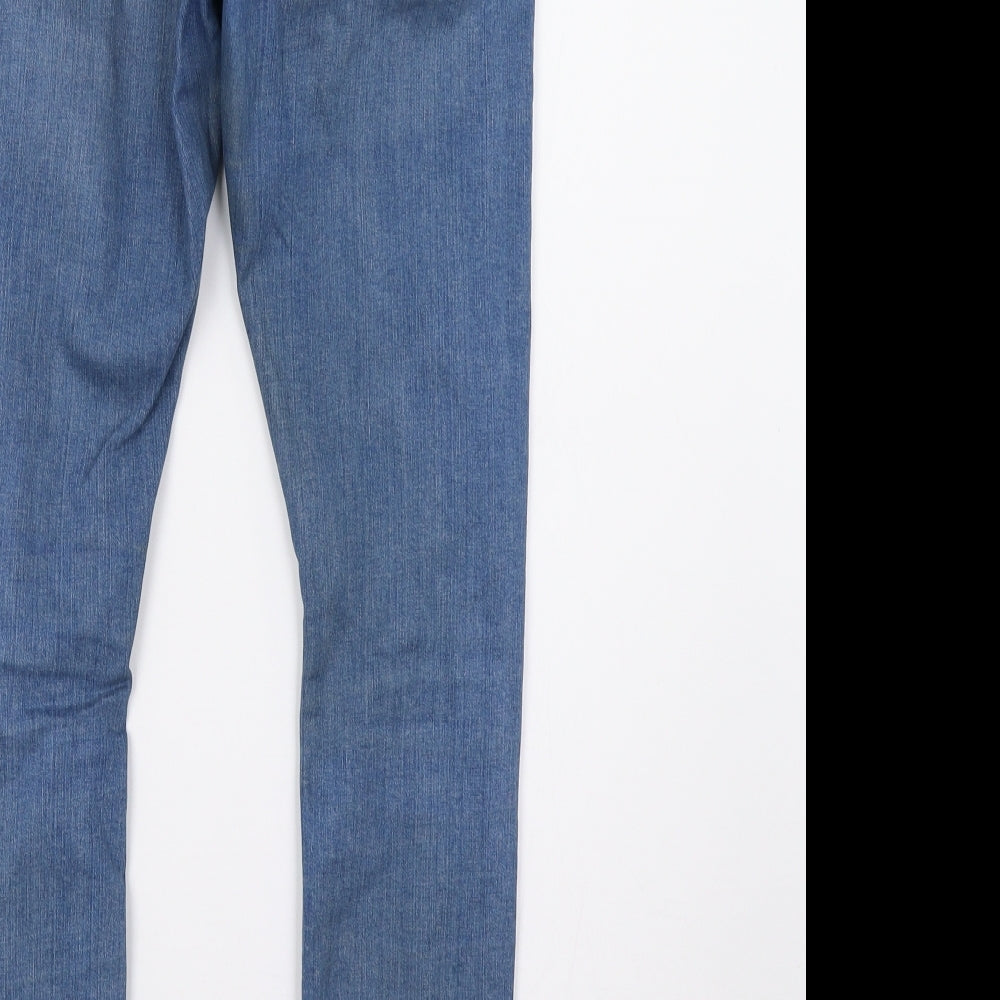 Topshop Womens Blue Denim Skinny Jeans Size 26 L28 in