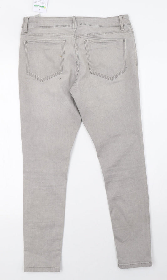 Marks and Spencer Womens Grey Denim Skinny Jeans Size 10 L28 in