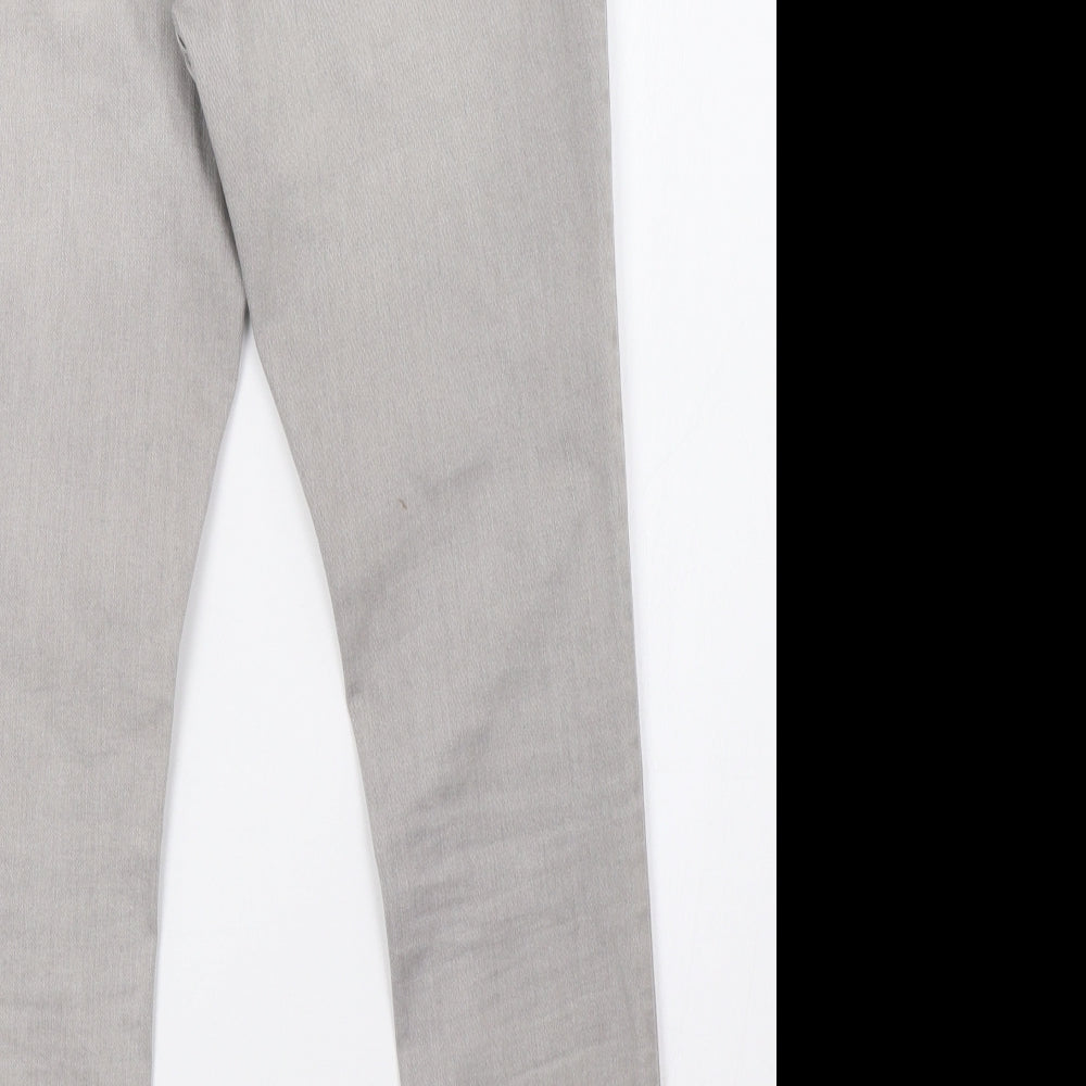 Marks and Spencer Womens Grey Denim Skinny Jeans Size 10 L28 in