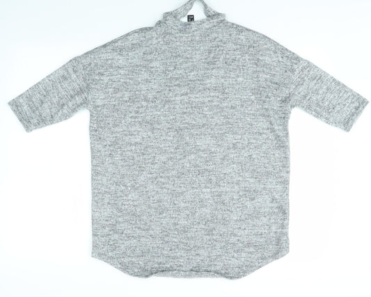 New Look Womens Grey Basic Blouse Size S