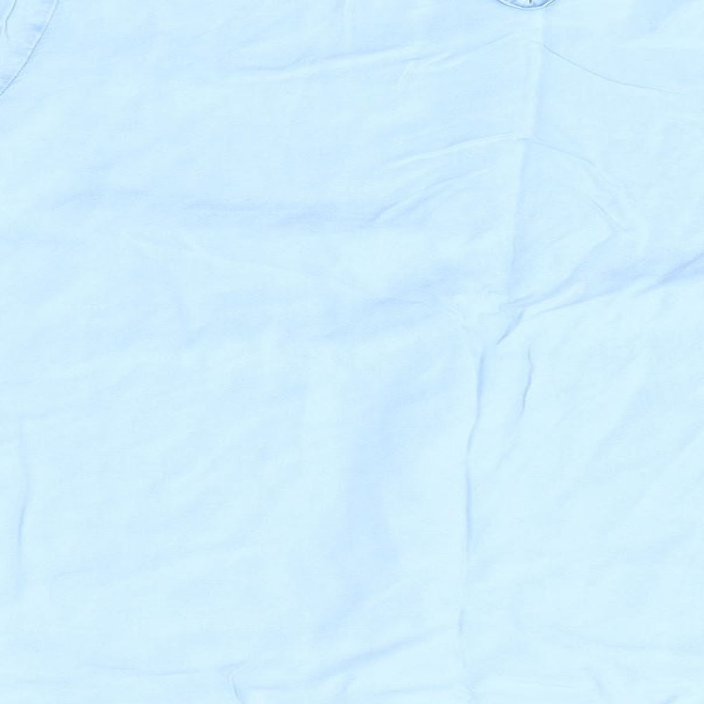 Preworn Womens Blue Basic Blouse Size 8