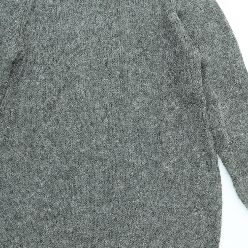 Monki Womens Grey Pullover Jumper Size XS