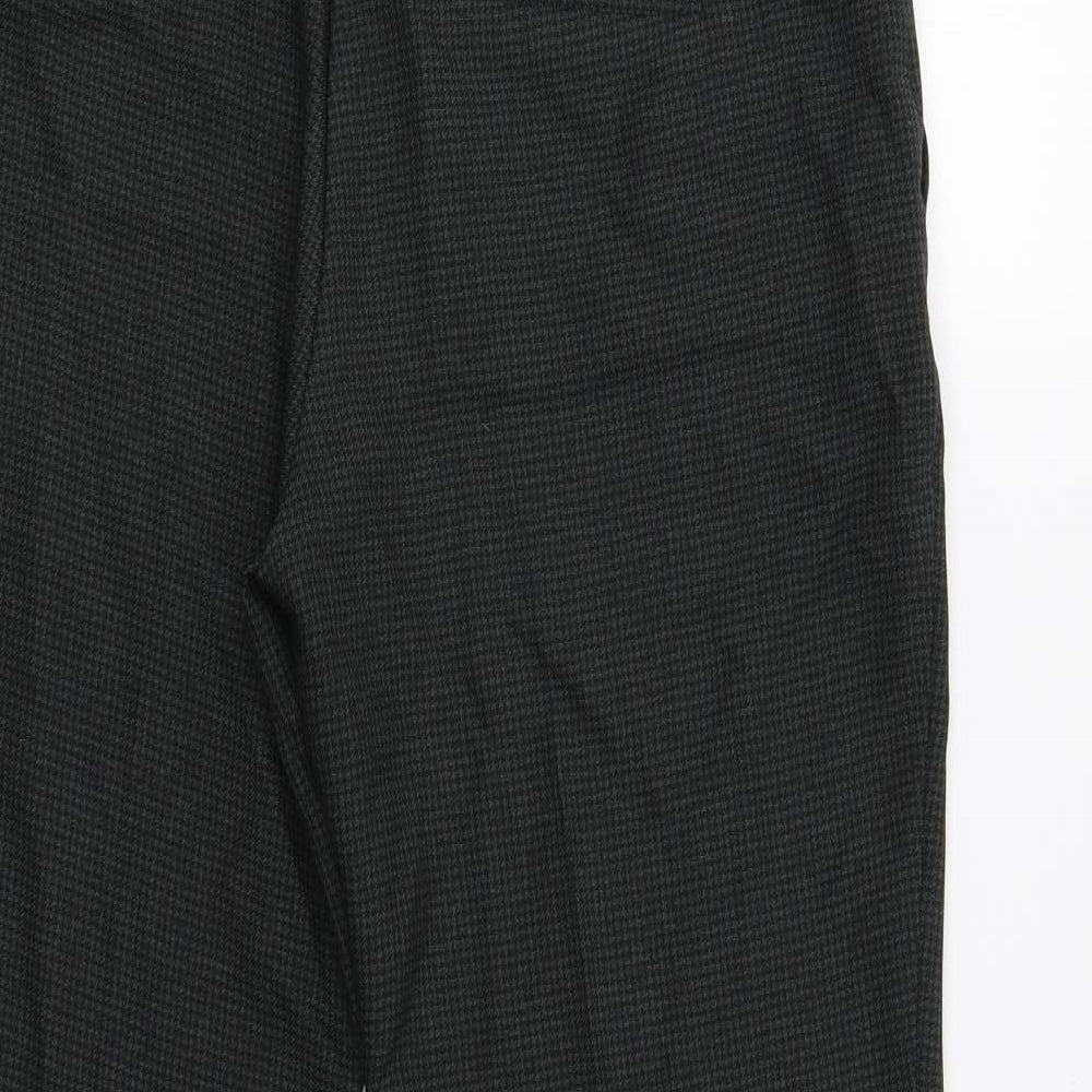 Dorothy Perkins Womens Green Check Dress Pants Trousers Size 12 L27 in