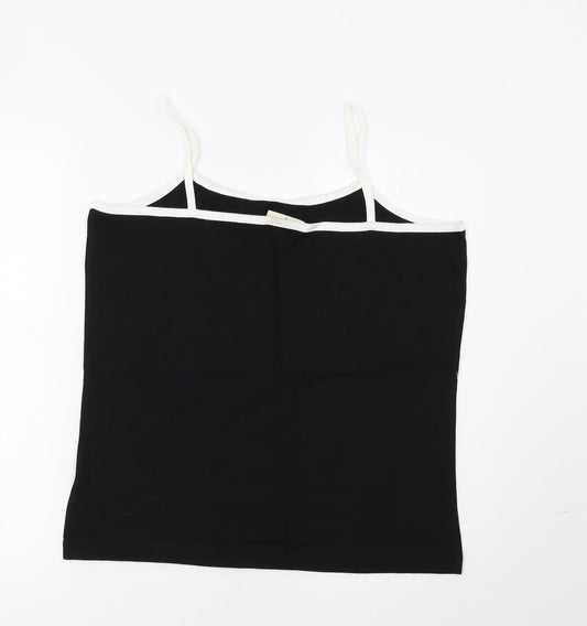 Lady M Womens Black Camisole Tank Size L