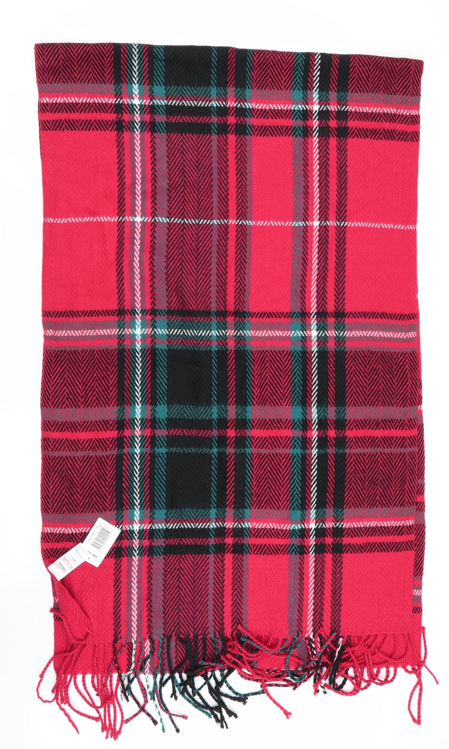 Papaya Red Check Shawl/Wrap