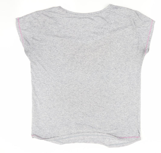 Per Una Womens Grey Basic T-Shirt Size 14 - Take me to the tropics
