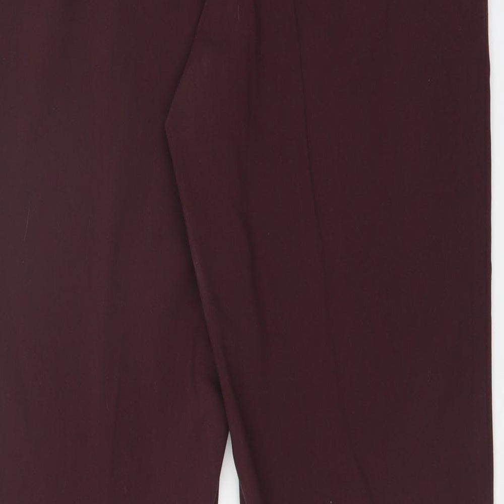 M&S Womens Red Dress Pants Trousers Size 10 L29 in