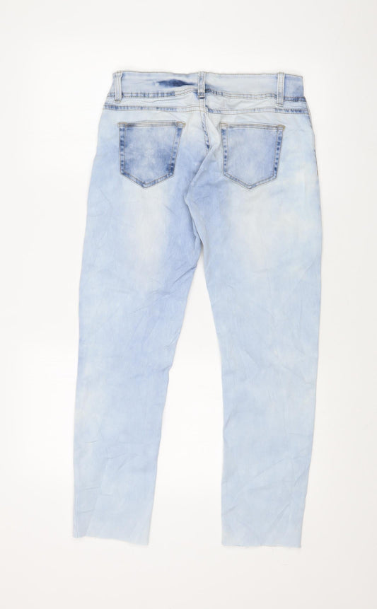 ONE LOVE DENIM Womens Blue Skinny Jeans Size 28 in L26 in