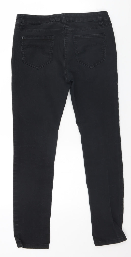 NEXT Womens Black Skinny Jeans Size 10 L26 in