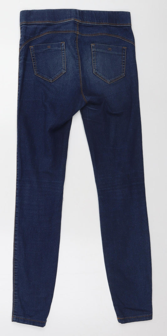 Denim & Co. Womens Blue Straight Jeans Size 10 L27 in