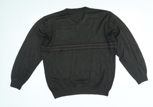 M&S Mens Brown Pullover Jumper Size L
