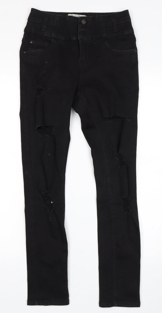 New Looj Girls Black Skinny Jeans Size 12 Years