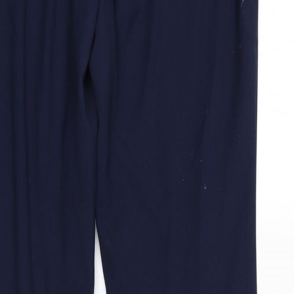 H&M Womens Blue Trousers Size 8 L31 in