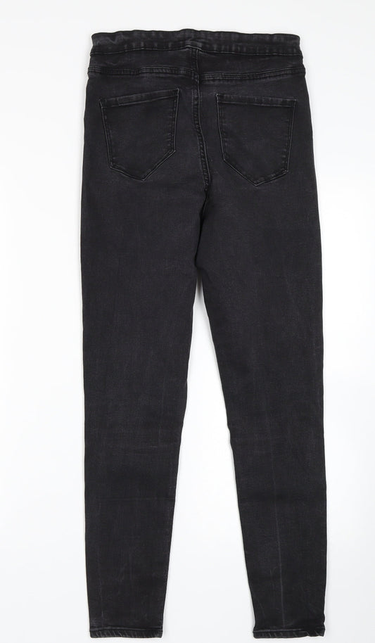Denim Co Womens Black Skinny Jeans Size 14 L28 in