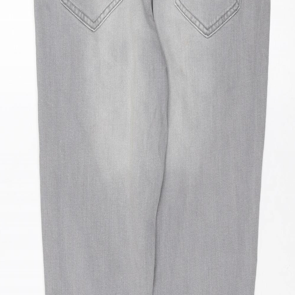 Denim & Co. Womens Grey Skinny Jeans Size 10 L28 in