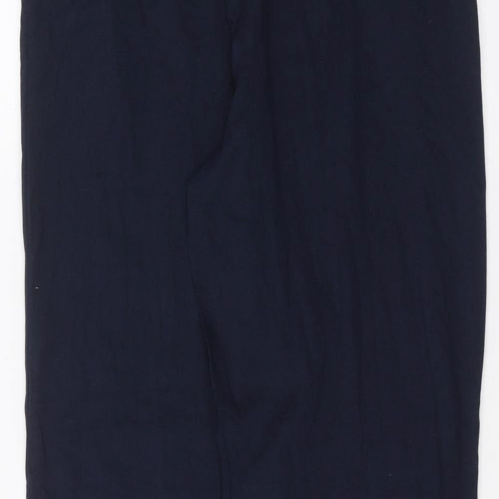 jeff & co Womens Blue Trousers Size L L28 in