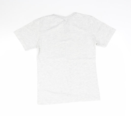 Rebel Boys Grey Basic T-Shirt Size 10-11 Years - NYC 58