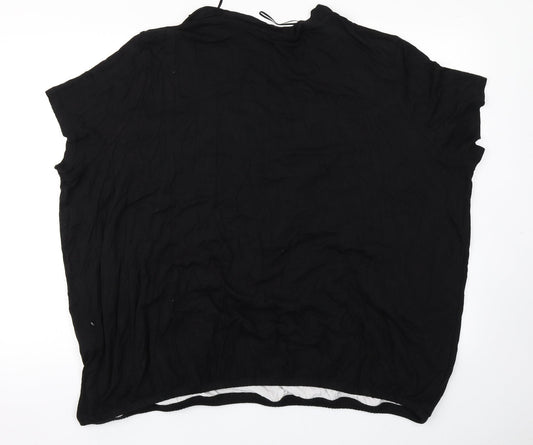 bpc Womens Black Basic T-Shirt Size 3XL