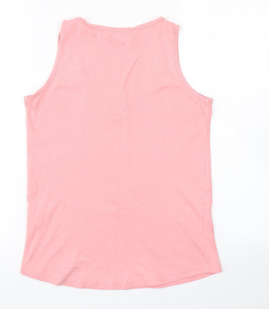 Cerulean Womens Pink Basic Tank Size 10
