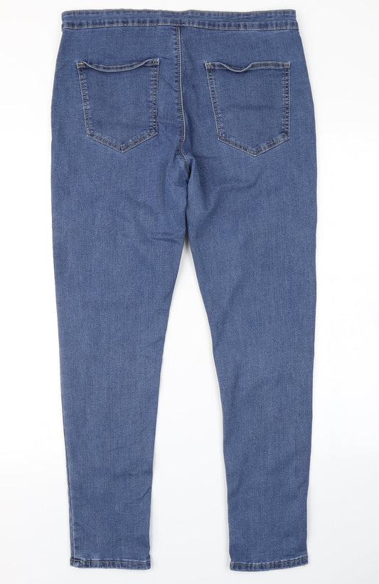 Quiz Womens Blue Denim Skinny Jeans Size 34 in L27 in
