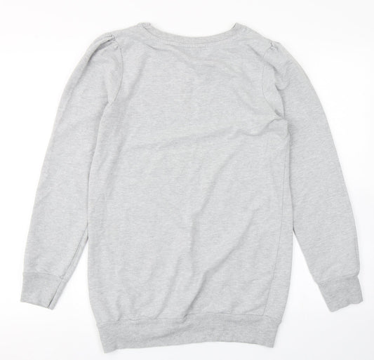 Denim CO Womens Grey Pullover Sweatshirt Size 10 - Longline