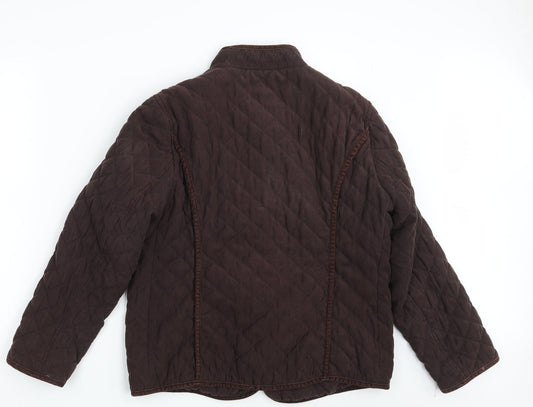 CC Womens Brown Puffer Jacket Jacket One Size