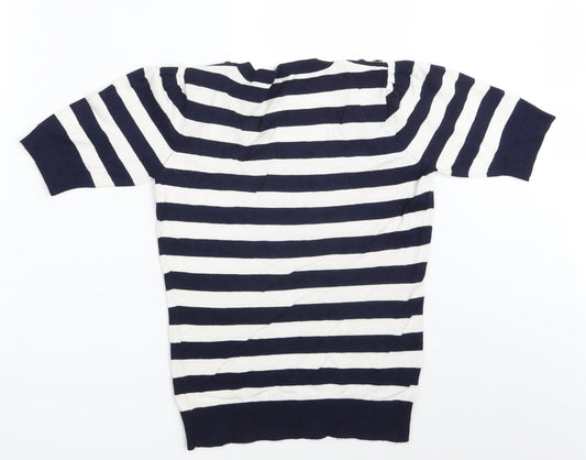 Planet Womens Multicoloured Striped Pullover Sweatshirt Size XS
