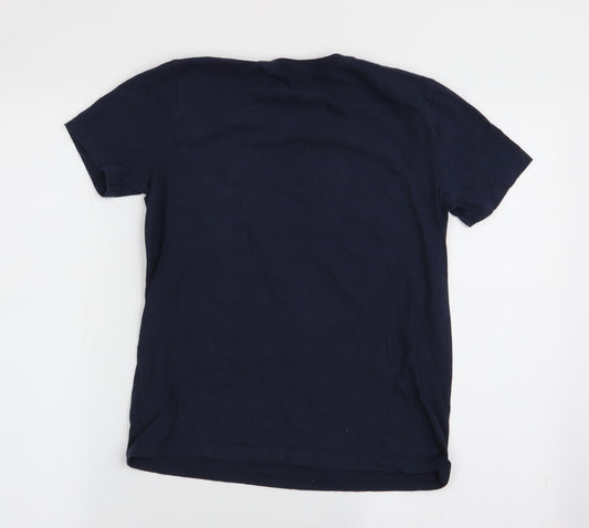 national collegian Boys Blue Basic T-Shirt Size L
