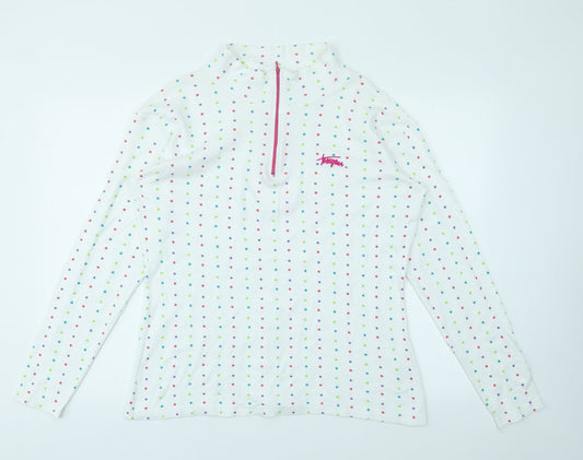 Tresspass Womens Multicoloured Polka Dot  Pullover Jumper Size 2XL