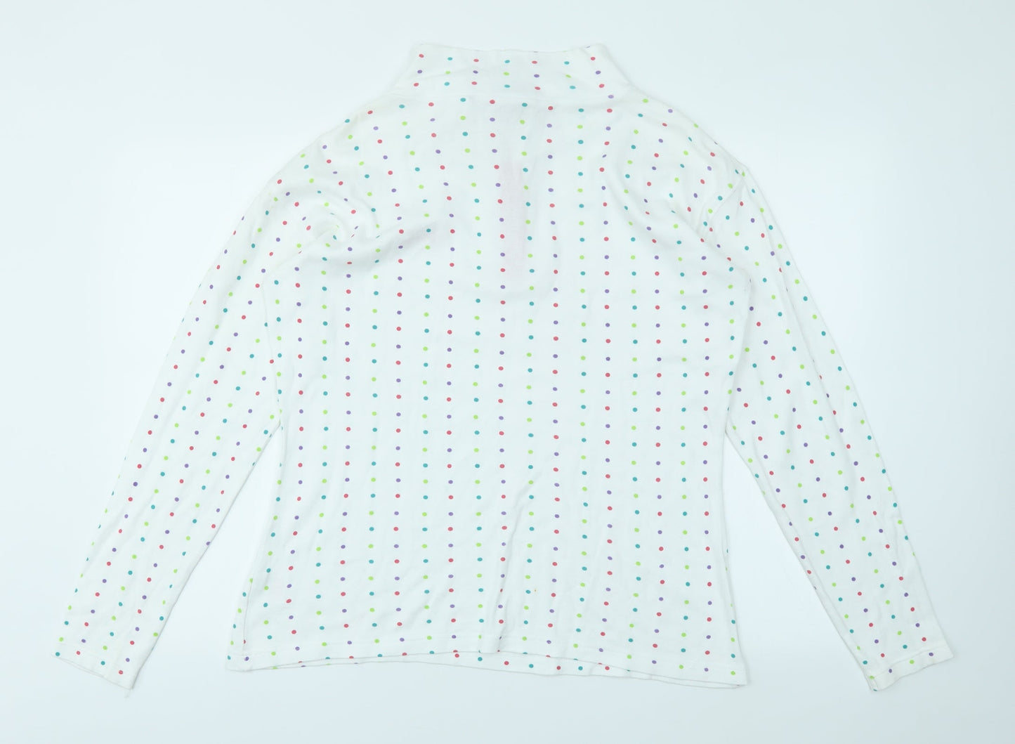 Tresspass Womens Multicoloured Polka Dot Pullover Jumper Size 2XL