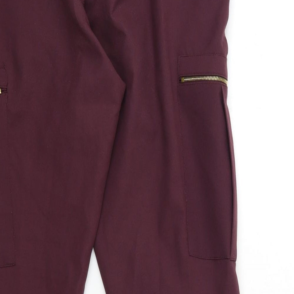 Select Womens Purple Trousers Size 10 L30 in