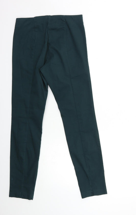 H&M Womens Green Skinny Jeans Size 10 L29 in