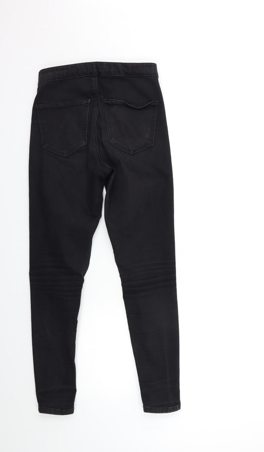 Topshop Womens Black Denim Skinny Jeans Size 28 in L32 in